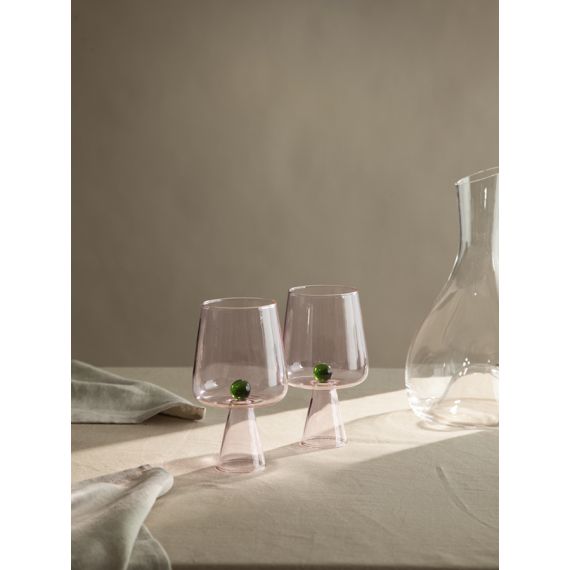 Набор бокалов для вина Orb, 400 мл, розовый/зеленый, 2 шт., Liberty Jones, изображение 11