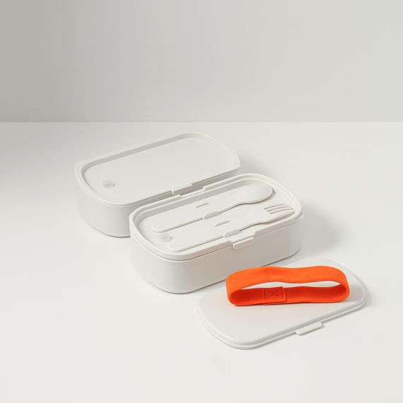 Ланч-бокс с приборами Food Time, 1 л, молочный, Smart Solutions, изображение 10