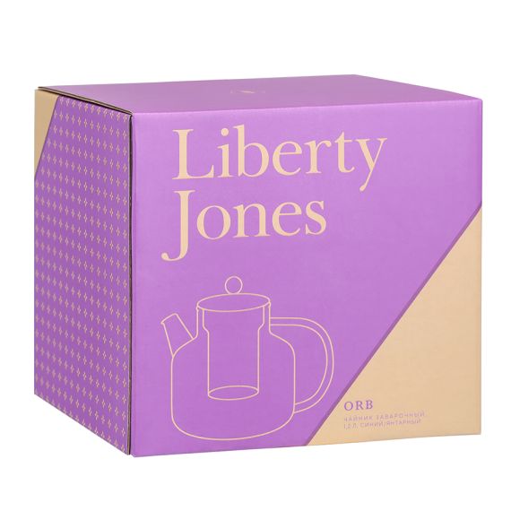 Чайник заварочный Orb, 1,2 л, синий/янтарный, Liberty Jones, изображение 3