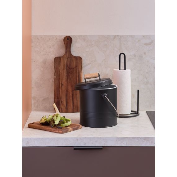 Контейнер для пищевых отходов с фильтром Irmel, 3,5 л, графит, Smart Solutions, изображение 4