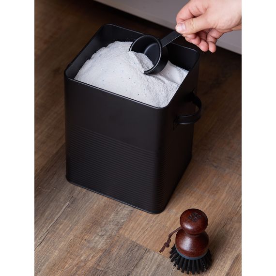 Банка для хранения универсальная Irmel, 6,2 л, с ложкой, графит, Smart Solutions, изображение 5