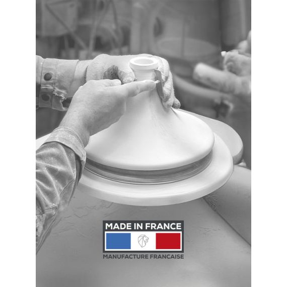 Тажин 33 см ( без ручек 30 см), h 23 см, основание - кованный алюминий с антипригарным покрытием, крышка - керамика, зеленая, ATLAS GREEN FOREST, Peugeot, изображение 8