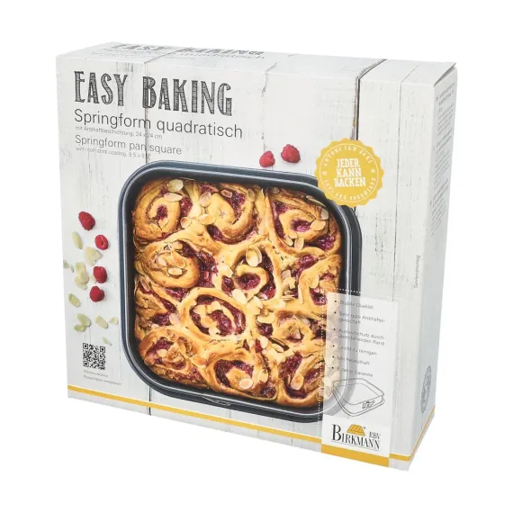 Разъемная форма квадратная 24х24 см, серия Easy Baking, Birkmann, изображение 2