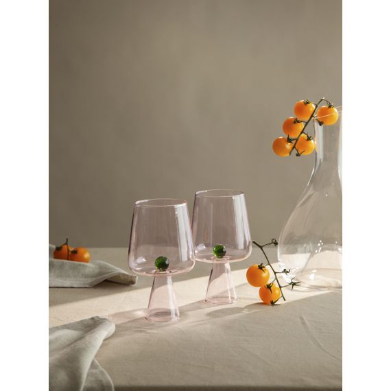 Набор бокалов для вина Orb, 400 мл, розовый/зеленый, 2 шт., Liberty Jones, изображение 10