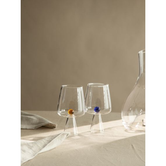 Набор бокалов для вина Orb, 400 мл, синий/янтарный, 2 шт., Liberty Jones, изображение 7