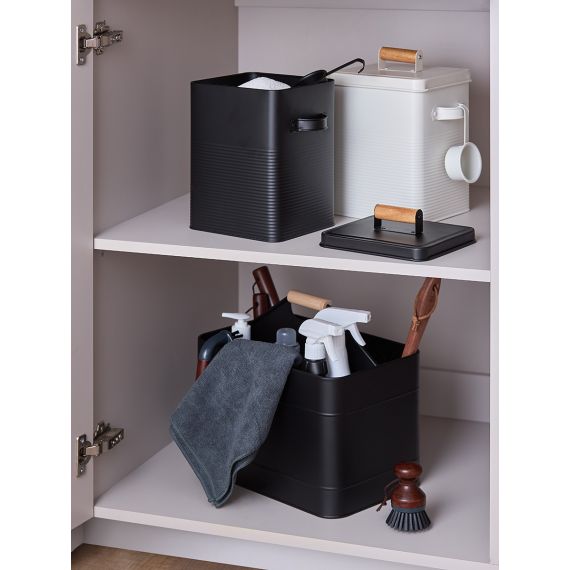 Банка для хранения универсальная Irmel, 6,2 л, с ложкой, молочная, Smart Solutions, изображение 5