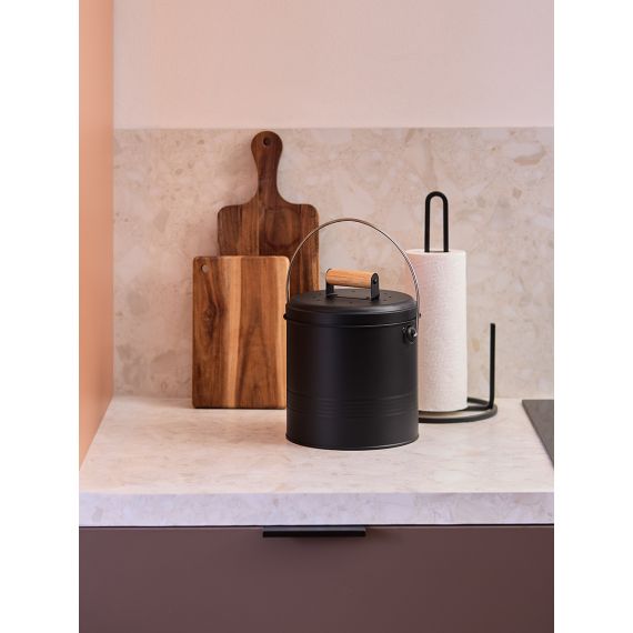 Контейнер для пищевых отходов с фильтром Irmel, 3,5 л, графит, Smart Solutions, изображение 3