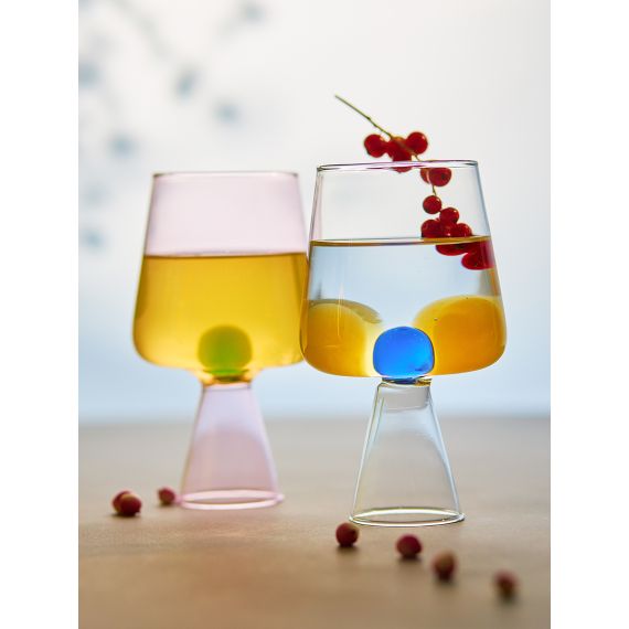 Набор бокалов для вина Orb, 400 мл, синий/янтарный, 2 шт., Liberty Jones, изображение 4
