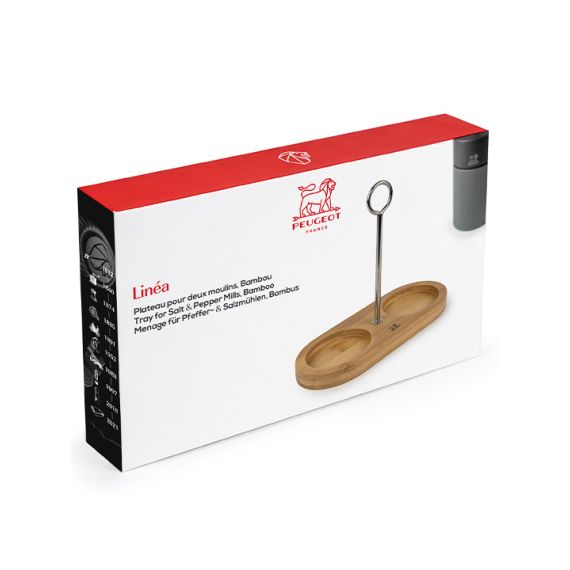 Подставка для мельниц диметром 6,5 см, бамбуковая, L 18,7 см, h 1,6 см, LINEA PEUGEOT, Франция, изображение 3