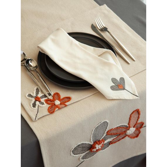 Дорожка на стол Stone flowers из коллекции Ethnic, 45х150 см, Tkano, изображение 5