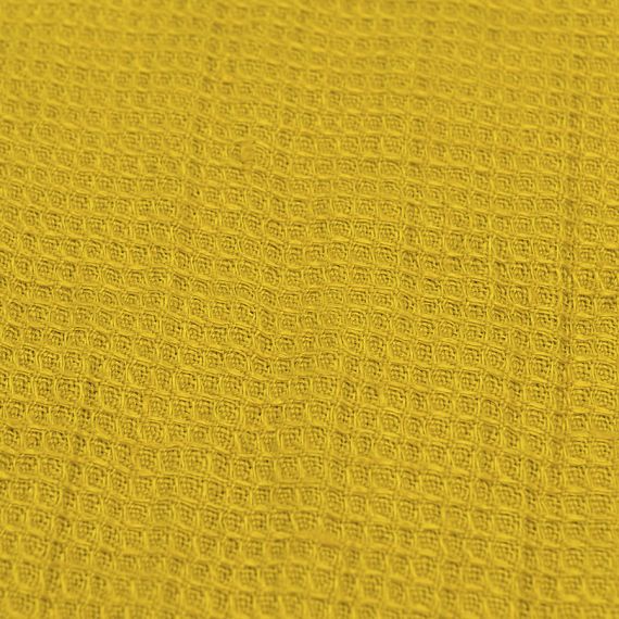 Набор из двух кухонных жаккардовых полотенец горчичного цвета из коллекции Essential, Tkano, изображение 6