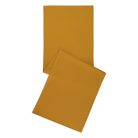 Дорожка на стол из хлопка цвета карри из коллекции Essential, 45х150 см, Tkano, изображение 4