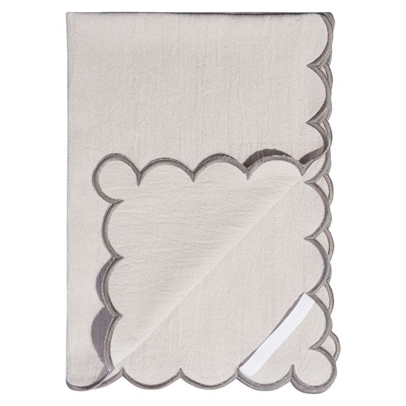 Набор кухонных полотенец с контрастным кантом серого цвета из коллекции Trendy Ruffles, 50х70 см, Tkano, изображение 3