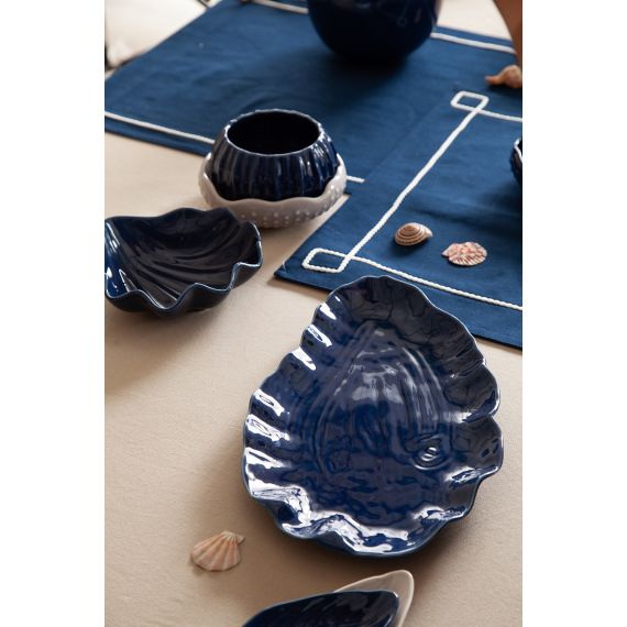 Блюдо сервировочное Clams синего цвета из коллекции Sea treasures, Tkano, изображение 3