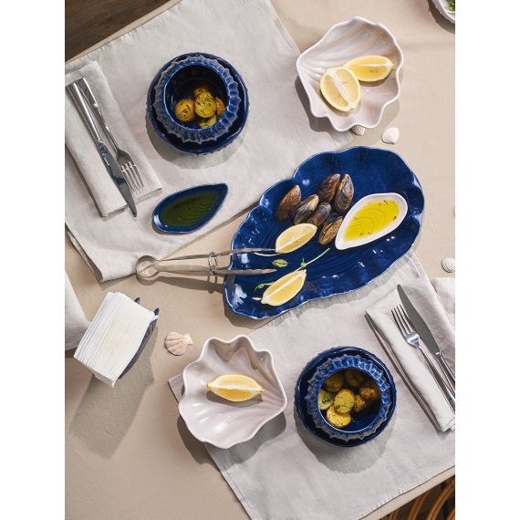 Блюдо сервировочное Clams синего цвета из коллекции Sea treasures, Tkano, изображение 5