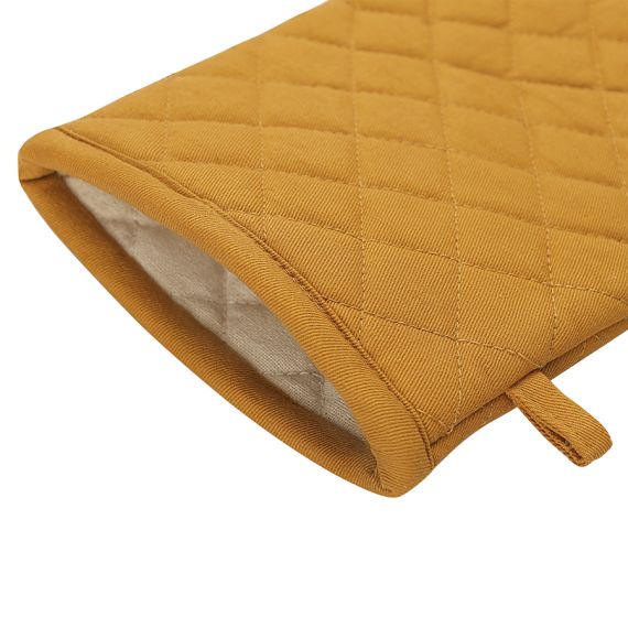 Прихватка-варежка из хлопка цвета карри из коллекции Essential, 33х17,5 см, Tkano, изображение 6