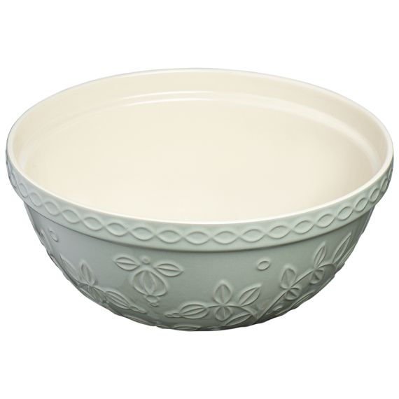 Миска серо-мятного цвета с рельефным узором Ягоды Тайги из коллекции Russian North, 2,5 л, Tkano, изображение 2