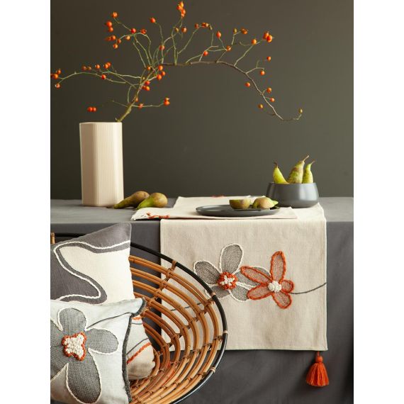 Дорожка на стол Stone flowers из коллекции Ethnic, 45х150 см, Tkano, изображение 3