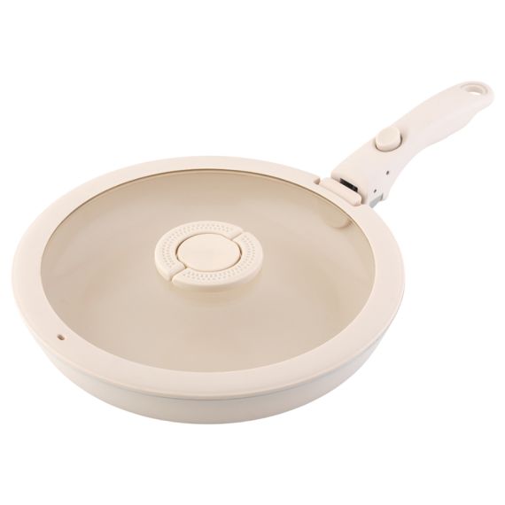 Набор посуды для приготовления со съемной ручкой Smart Ceramic, 7 предметов, цвета топленого молока, Smart Solutions, изображение 39