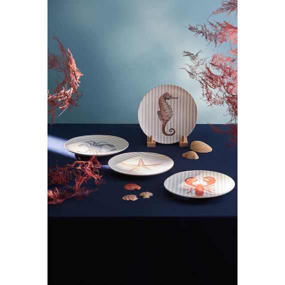 Набор из четырех тарелок Aquarium из коллекции Sea treasures, ?21,5 см, Tkano, изображение 4