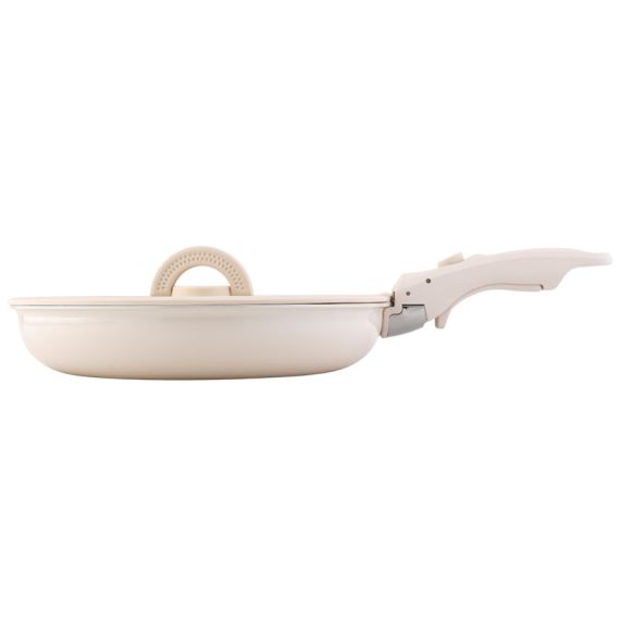 Набор посуды для приготовления со съемной ручкой Smart Ceramic, 7 предметов, цвета топленого молока, Smart Solutions, изображение 40