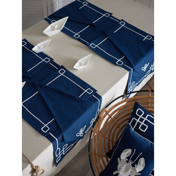 Дорожка на стол Navy story из коллекции Sea treasures, 45х150 см, Tkano, изображение 5