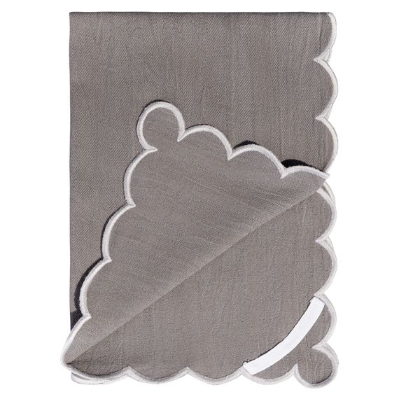 Набор кухонных полотенец с контрастным кантом серого цвета из коллекции Trendy Ruffles, 50х70 см, Tkano, изображение 2