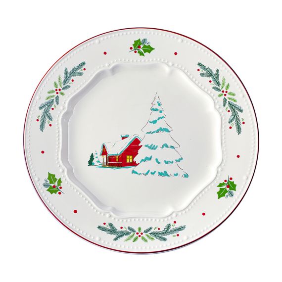 Набор из четырех тарелок Nordic winter из коллекции New Year Essential, ?23 см, Tkano, изображение 7