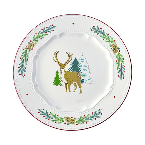 Набор из четырех тарелок Nordic winter из коллекции New Year Essential, ?23 см, Tkano, изображение 5