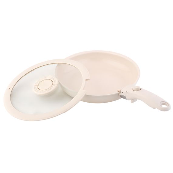 Набор посуды для приготовления со съемной ручкой Smart Ceramic, 7 предметов, цвета топленого молока, Smart Solutions, изображение 36