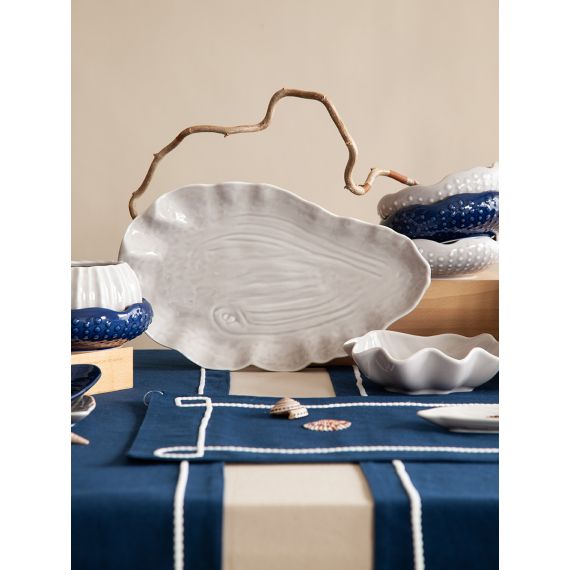Блюдо сервировочное Clams серого цвета из коллекции Sea treasures, Tkano, изображение 3