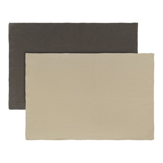 Набор из двух кухонных вязаных полотенец из коллекции Essential, темно-серое/бежевое, Tkano, изображение 9