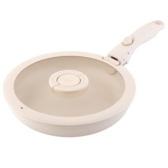 Набор посуды для приготовления со съемной ручкой Smart Ceramic, 7 предметов, цвета топленого молока, Smart Solutions, изображение 32