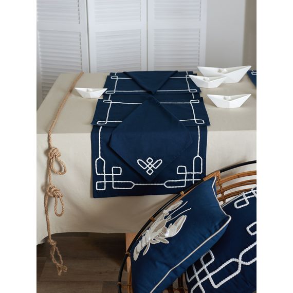 Салфетка под приборы Navy story из коллекции Sea treasures, 33х48 см, Tkano, изображение 4