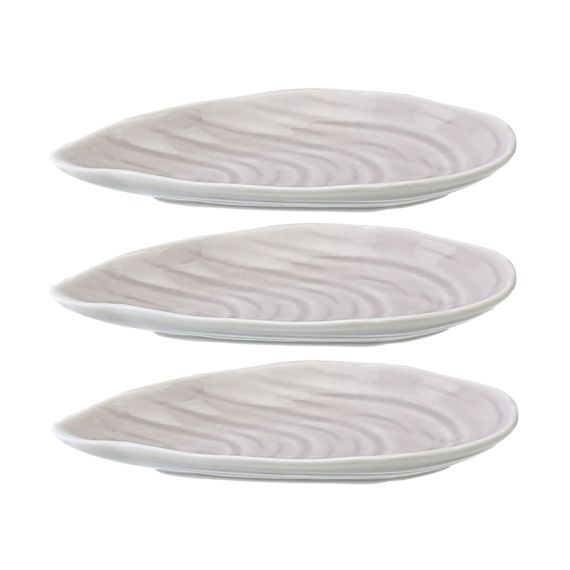 Набор для сервировки Oyster shell серого цвета из коллекции Sea treasures, Tkano