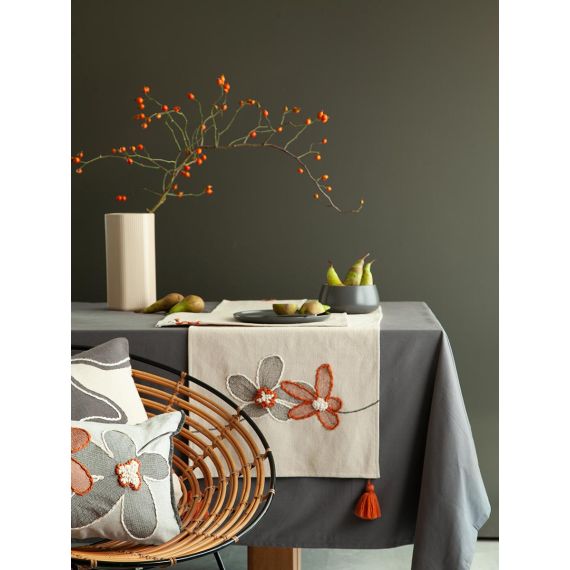 Дорожка на стол Stone flowers из коллекции Ethnic, 45х150 см, Tkano, изображение 4