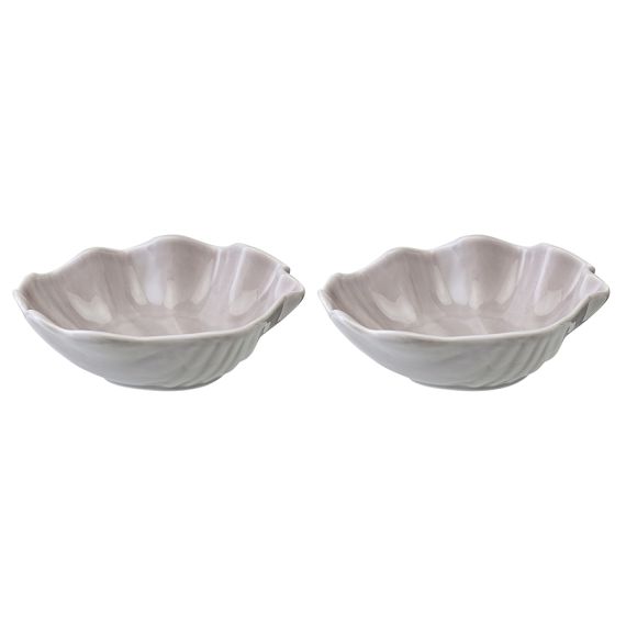 Набор из 2 салатников Cockle серого цвета из коллекции Sea treasures, 360 мл, Tkano