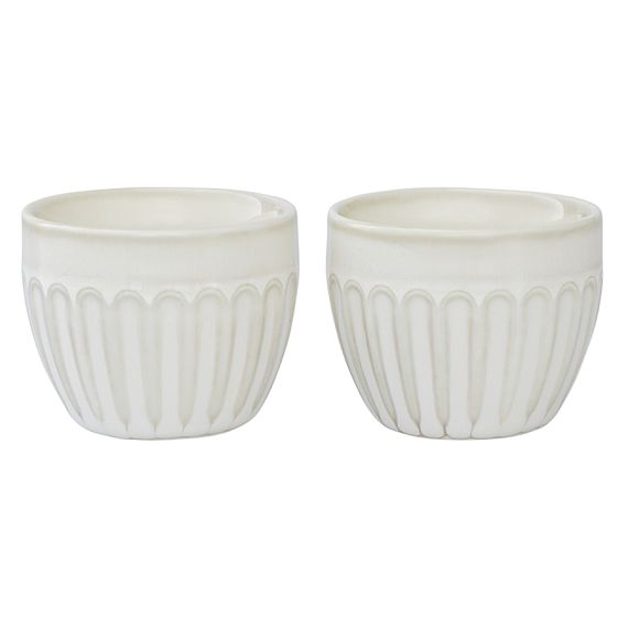 Набор из двух подставок для яиц белого цвета из коллекции Kitchen spirit, Tkano