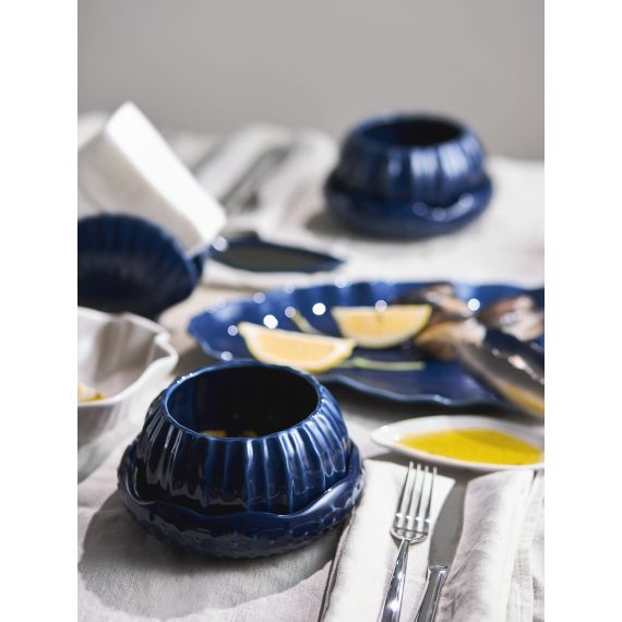 Набор из 2 салатников Actinia синего цвета из коллекции Sea treasures, 640 мл, Tkano, изображение 3