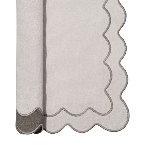 Салфетка под приборы с контрастным кантом серого цвета из коллекции Trendy Ruffles, 35х45 см, Tkano, изображение 7