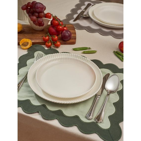 Салфетка под приборы с контрастным кантом зеленого цвета из коллекции Trendy Ruffles, 35х45 см, Tkano, изображение 5