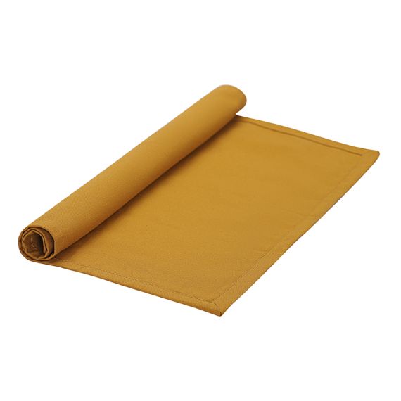 Набор из двух салфеток из хлопка цвета карри из коллекции Essential, 45х45 см, Tkano, изображение 2