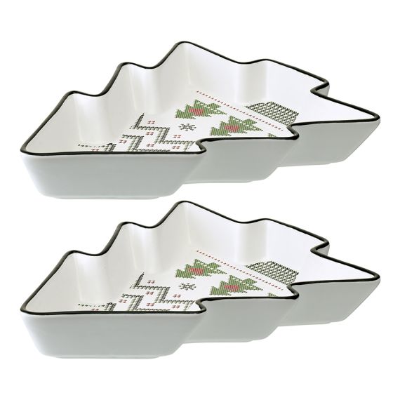 Набор из двух сервировочных тарелок Sweet Memories из коллекции New Year Essential, Tkano