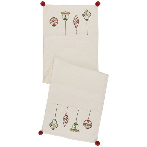 Дорожка с вышивкой Christmas decorations из коллекции New Year Essential, 45х150 см, Tkano, изображение 6