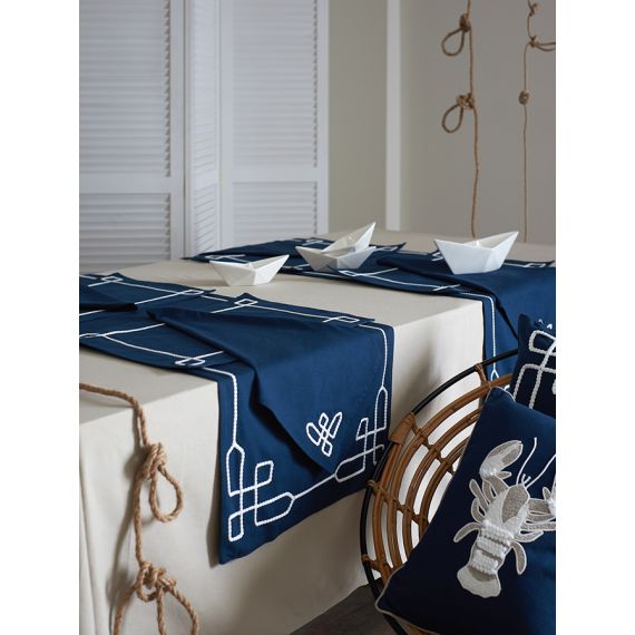 Салфетка сервировочная Navy story из коллекции Sea treasures, 45х45 см, Tkano, изображение 3