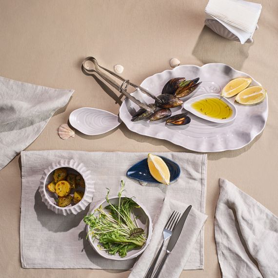 Набор для сервировки Oyster shell серого цвета из коллекции Sea treasures, Tkano, изображение 6