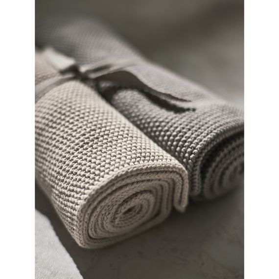 Набор из двух кухонных вязаных полотенец из коллекции Essential, серое/экрю, Tkano, изображение 8