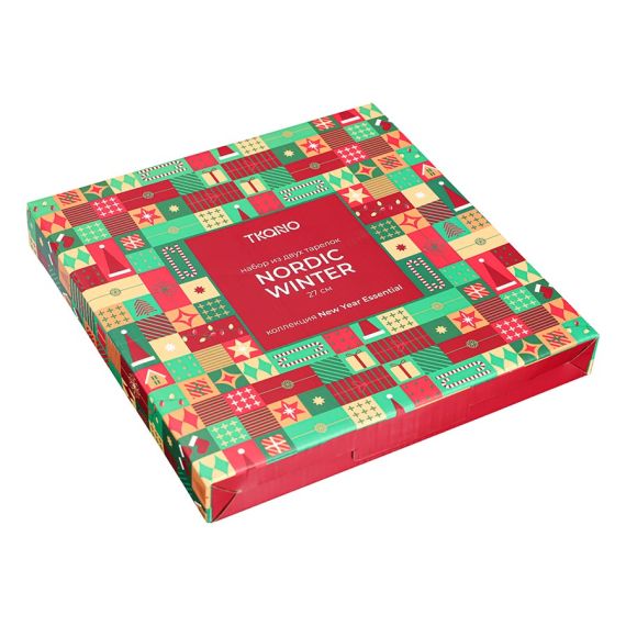 Набор из двух тарелок Nordic winter из коллекции New Year Essential, ?26,5 см, Tkano, изображение 5