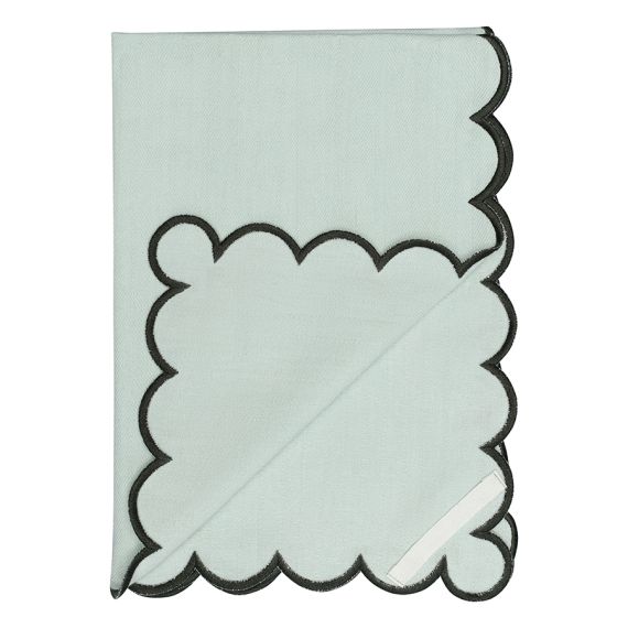 Набор кухонных полотенец с контрастным кантом зеленого цвета из коллекции Trendy Ruffles, 50х70 см, Tkano, изображение 5