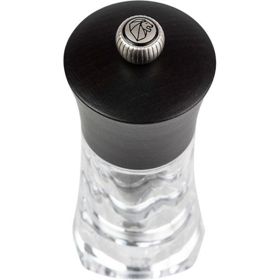 Мельница для перца 14 см, бук, акрил, цвет шоколадный, OLERON PEUGEOT, Франция, изображение 5